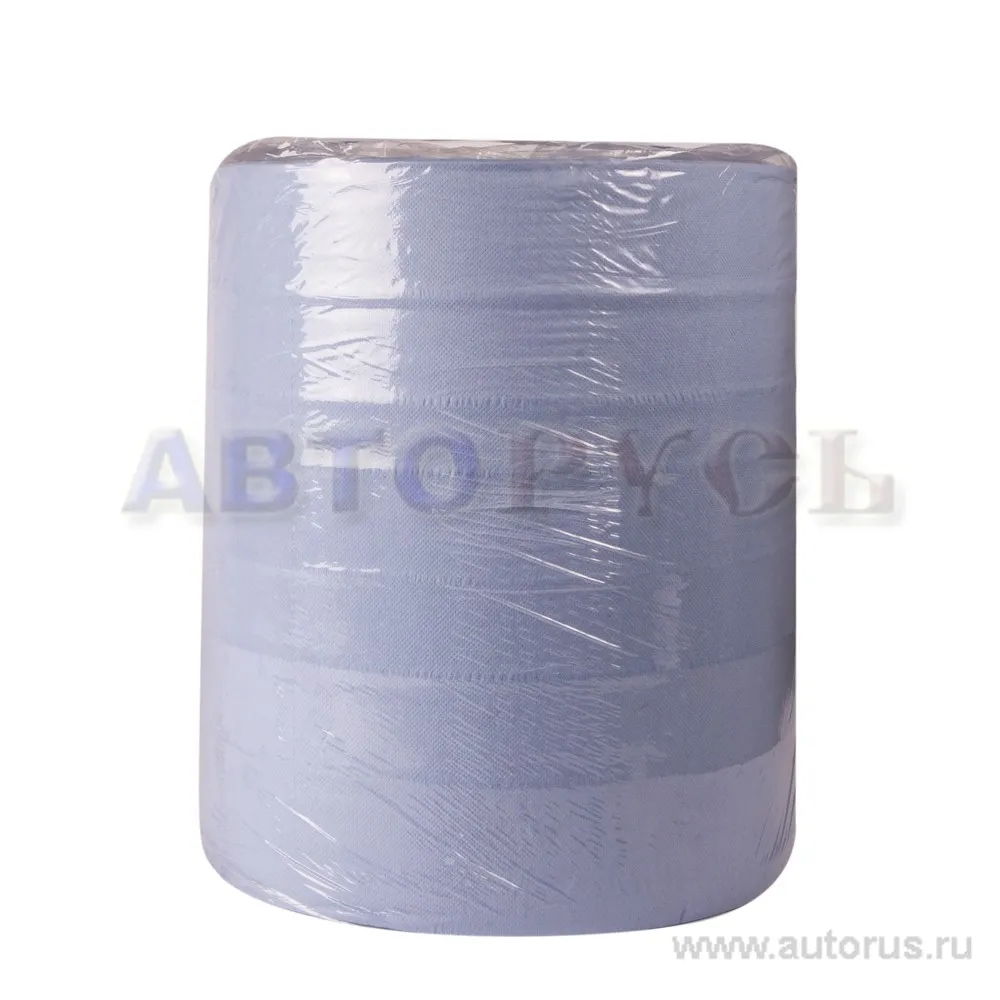Салфетка бумажная двухслойная протирочная 33x35 см рулон 350 м синяя Veiro