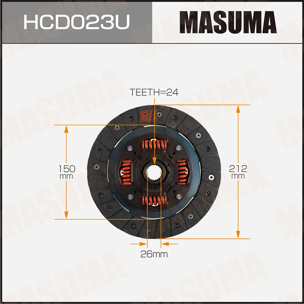 Диск сцепления 2121502426.0 (1/10) MASUMA HCD023U