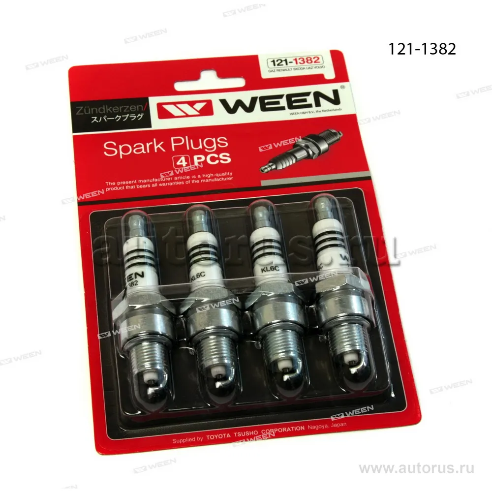 Свечи зажигания дв. ZMZ 402 GAZ Gazelle, Sobol, Volga WEEN 121-1382