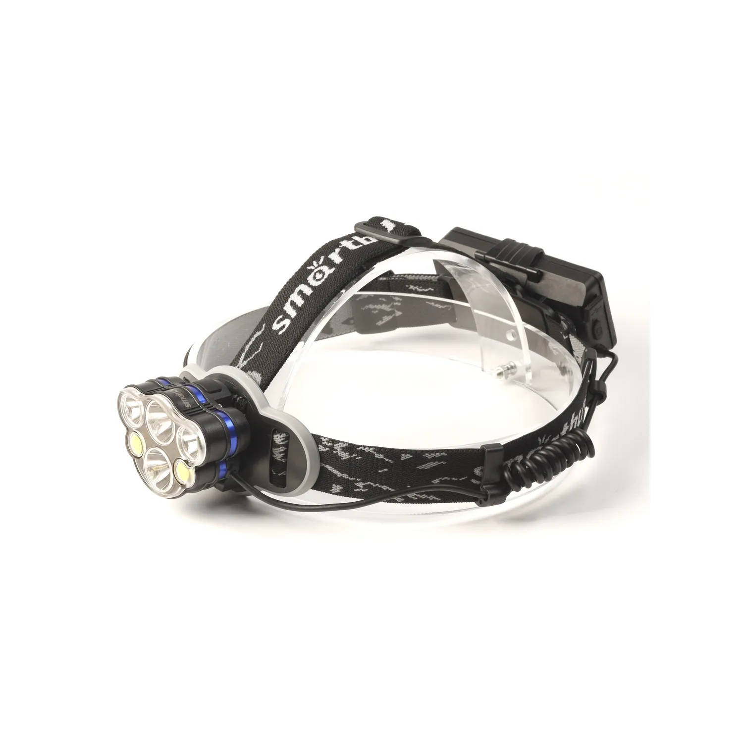 Аккумуляторный налобный фонарь 2*5 Вт LED+2*3Вт+2*3Вт COB с красным режимом, Smartbuy SMARTBUY SBF-HL027