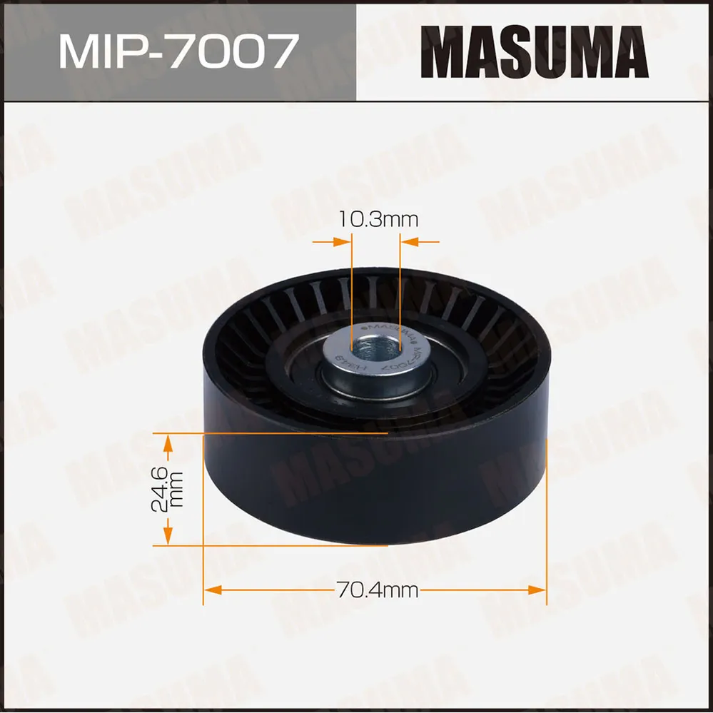 Ролик обводной ремня привода навесного оборудования MASUMA MIP7007