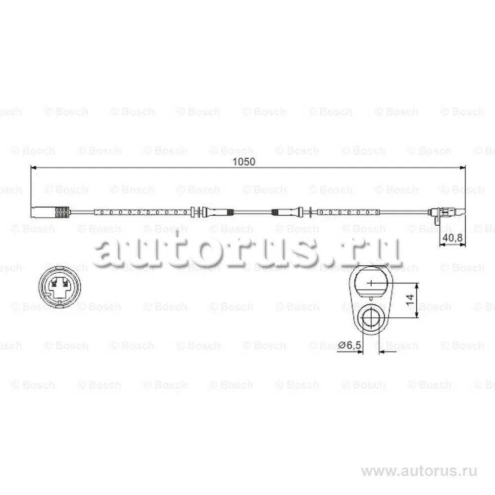 Датчик ABS задний BMW E39 Touring 2.0 4.0i D 97 04 02 BOSCH 0 986 594 512