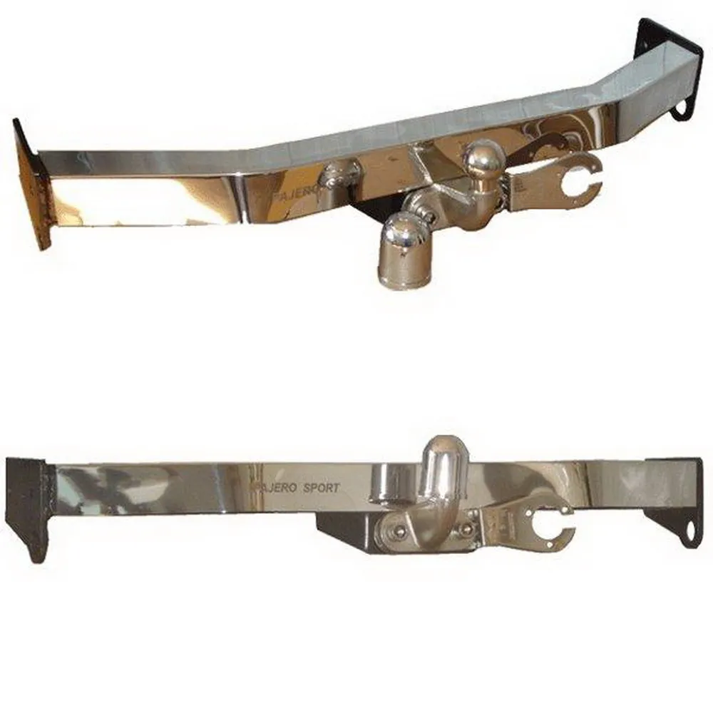 Фаркоп MITSUBISHI PAJERO SPORT, 98- 08, шар F нержавеющий,75/1800,нержавеющая накладка