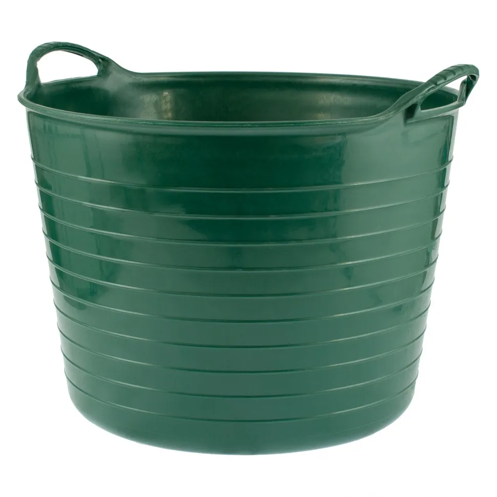 Ведро гибкое сверхпрочное, 28 л, зеленое, СИБРТЕХ 67512