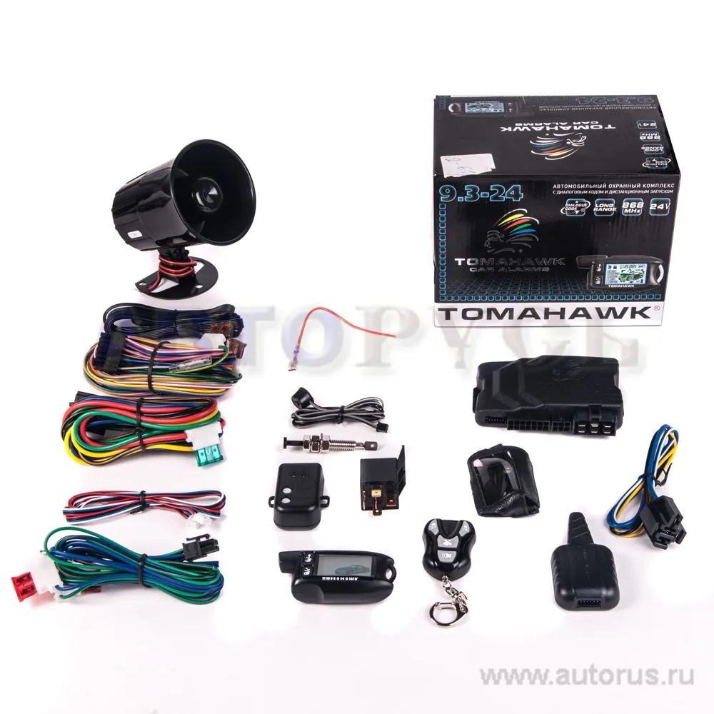 Сигнализация TOMAHAWK 9.3-24V , обратная связь,запуск, , Max Вт TOMAHAWK 9.3-24V