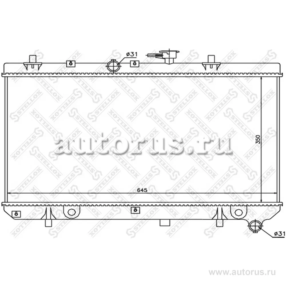 Радиатор системы охлаждения Kia Rio 1.3/1.5 00-05 STELLOX 10-25469-SX