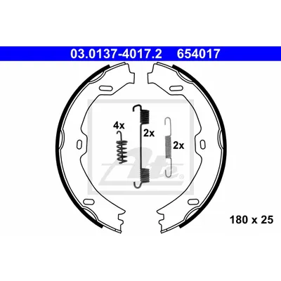 Колодки тормозные барабанные MB ATE 03-0137-4017-2