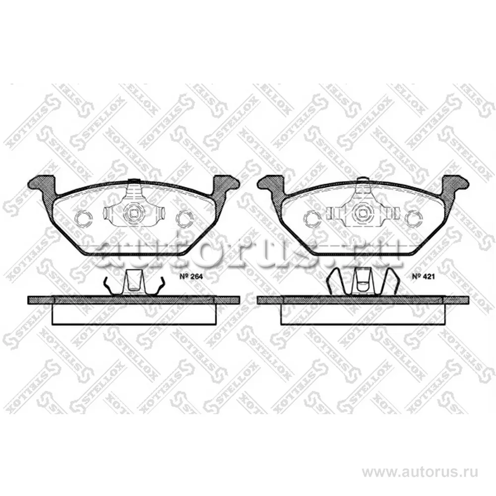 Колодки дисковые п. Citroen C4, Peugeot STELLOX 1041010L_SX