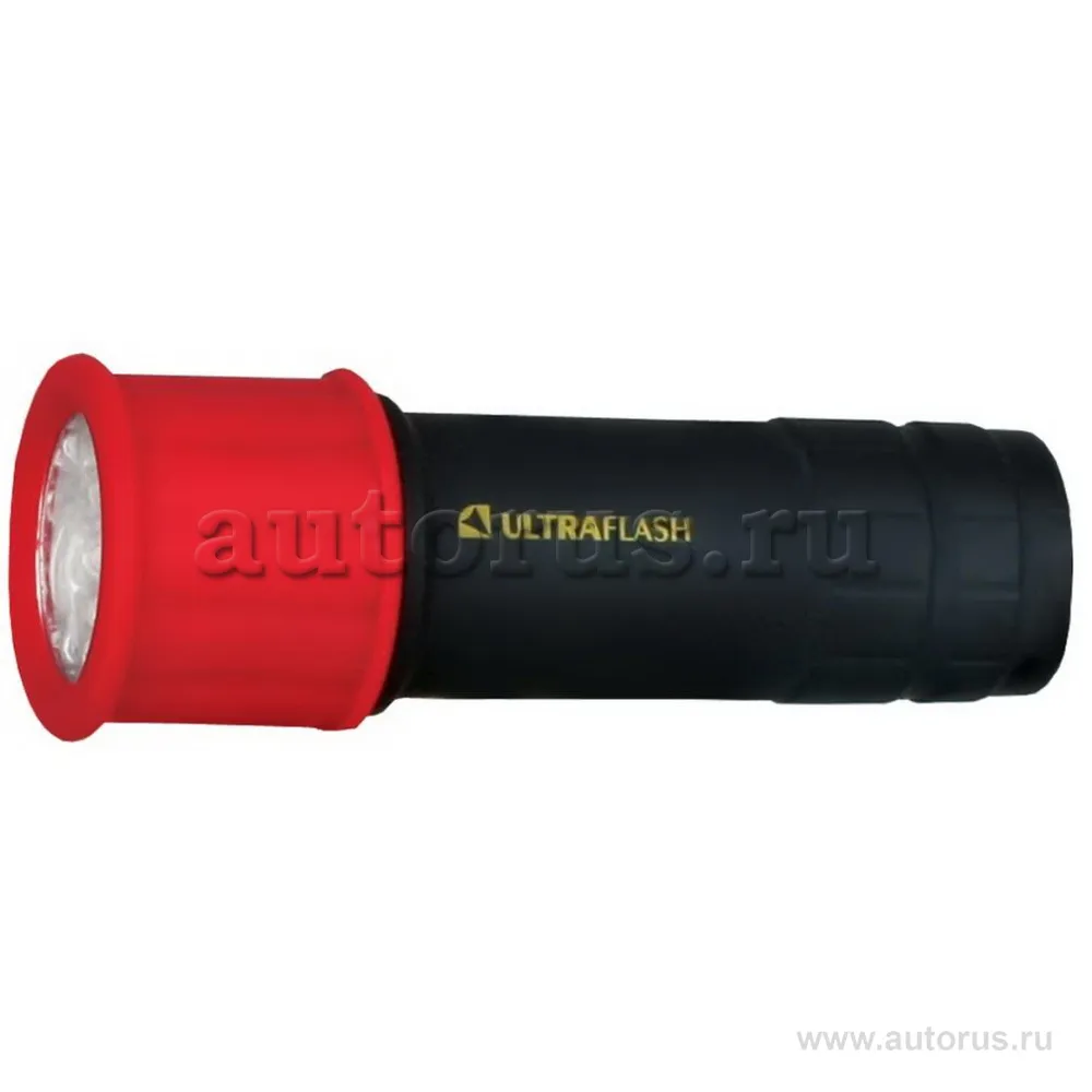 Фонарь 3XR03 светофор, красный с черным, 9 LED, пластик, блистер Ultraflash LED15001-A