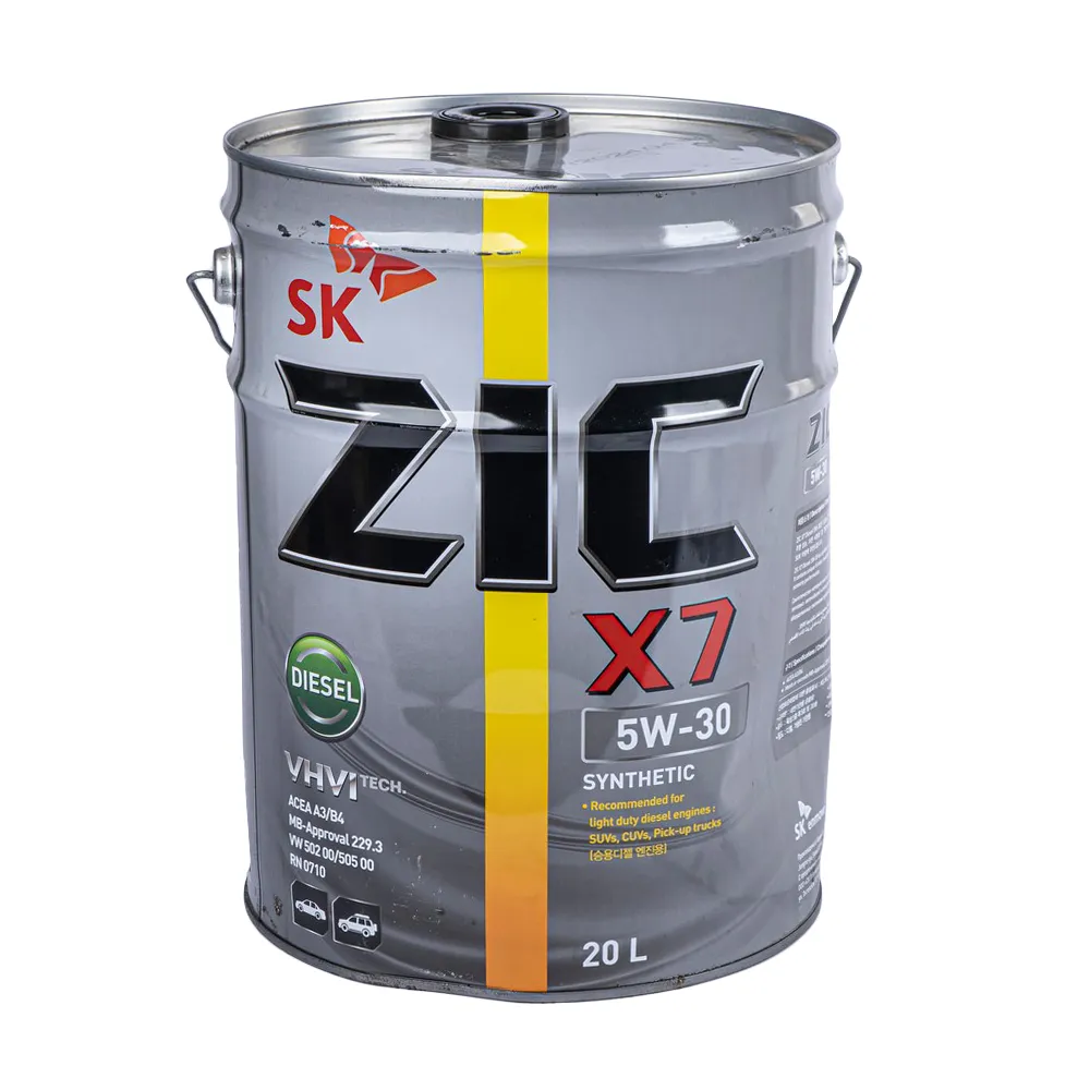 Масло моторное ZIC X7 Diesel 5W-30 синтетическое 20 л УЦЕНКА! 192610-N0