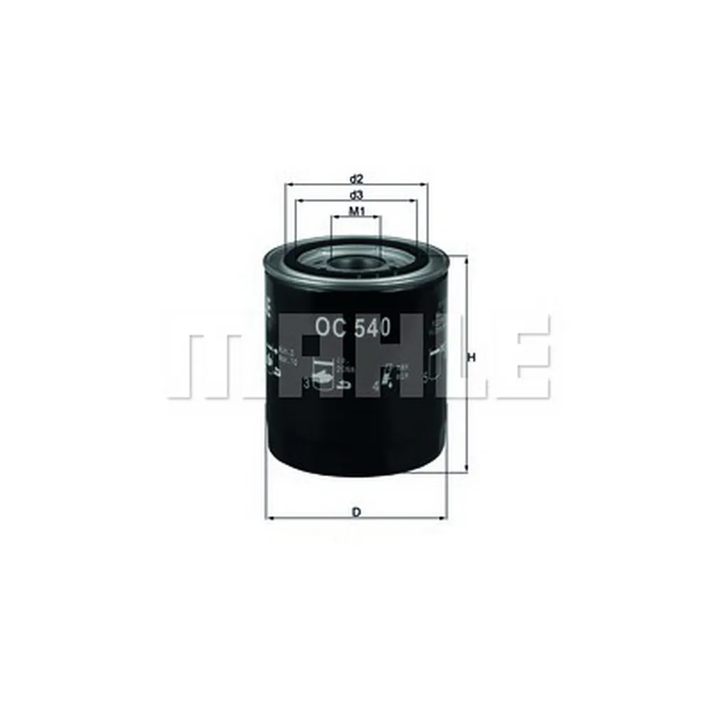 Фильтр масляный KNECHT/MAHLE OC 540