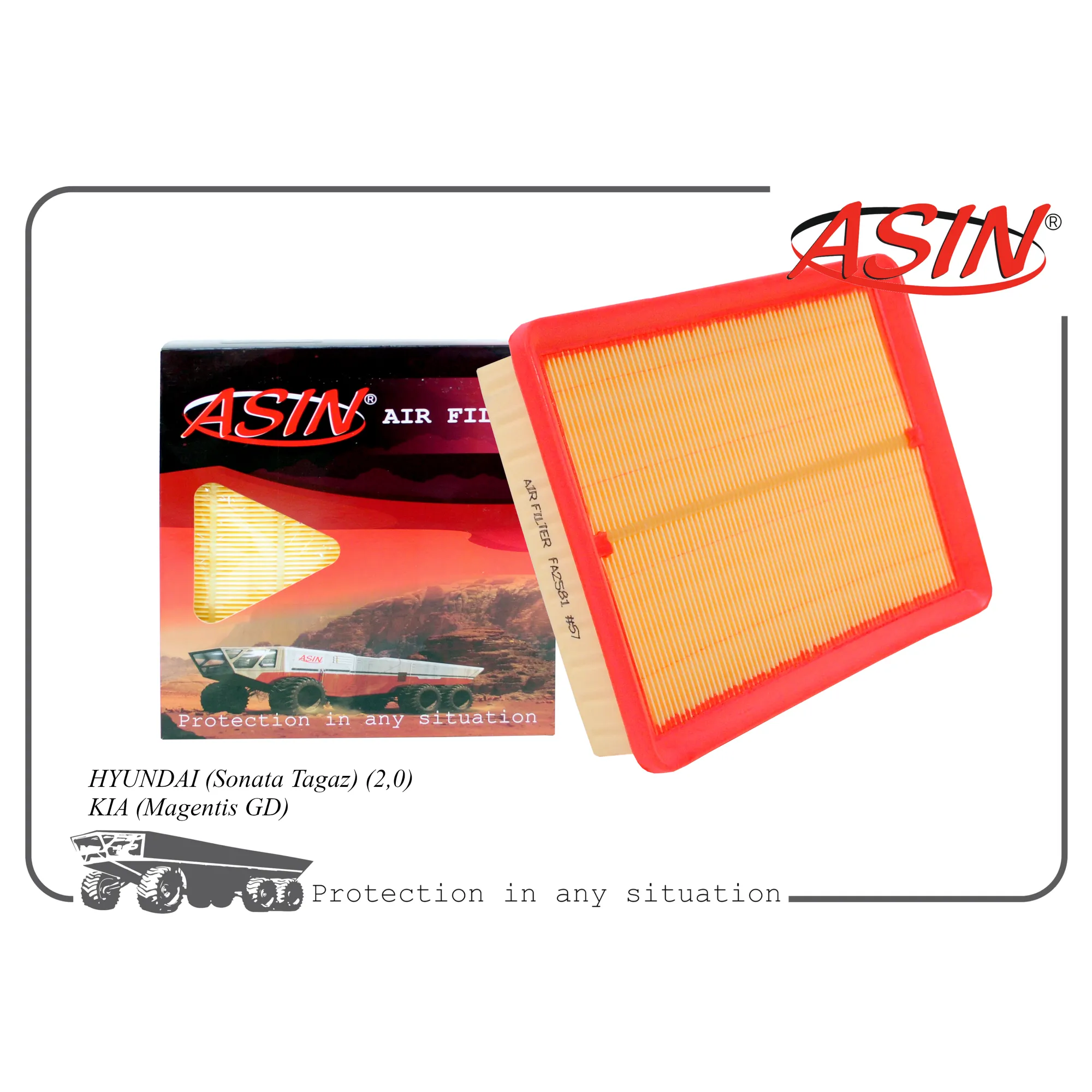 Фильтр воздушный 28113-37101/ASIN.FA2581 ASIN ASIN ASIN.FA2581
