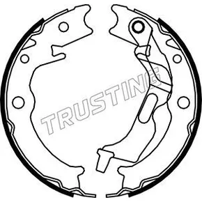 Колодки тормозные барабанные TRUSTING 027.007