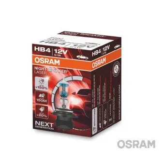 Лампа 12V HB4 51W P22d OSRAM NIGHT BREAKER LASER картон 9006NL