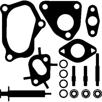 Ремкомплект турбокомпрессора Fiat Doblo/Punto 1.3D/JTD 05 ELRING 715.320