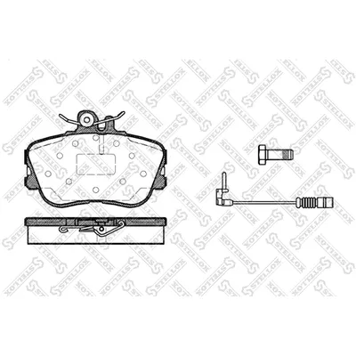 Колодки дисковые передние MB W202 1.8-2.8/2.0D-2.5TD 93> STELLOX 456 002-SX