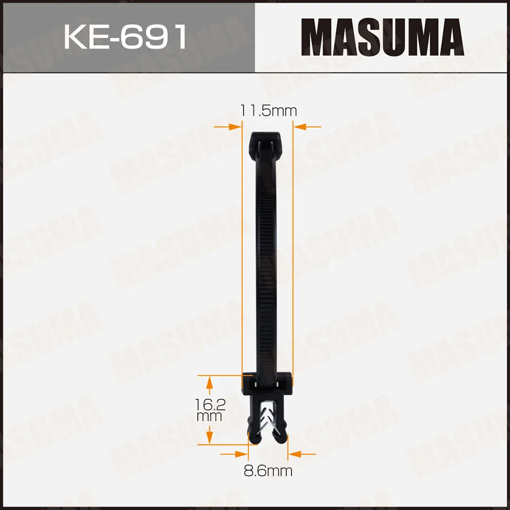 Клипса автомобильная уп.50 MASUMA KE-691