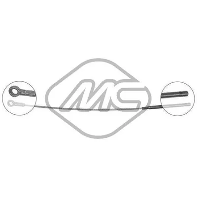 Трос ручника NIVA ANT.-FRONT Metalcaucho 82039