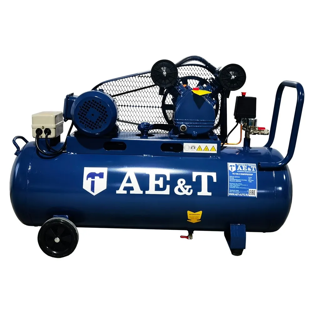 Компрессор 100л 240л/мин 380В AE&T TK-100-2