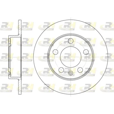 Диск тормозной задний ROADHOUSE 654700