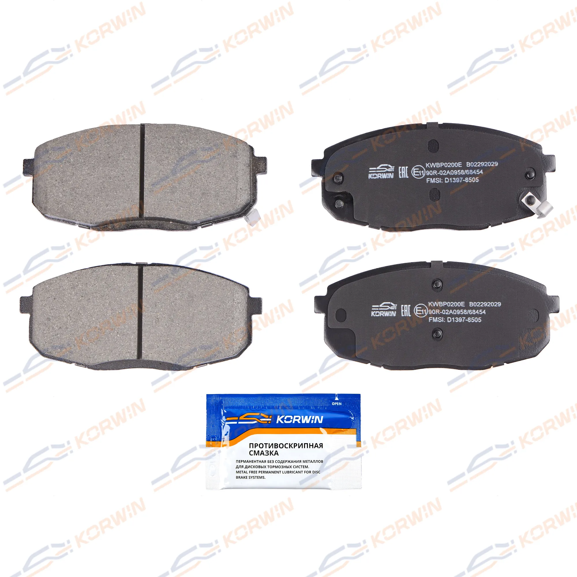 Колодки тормозные перед. ECOLine. Hyundai Creta (GS) 16- KORWIN KWBP0200E