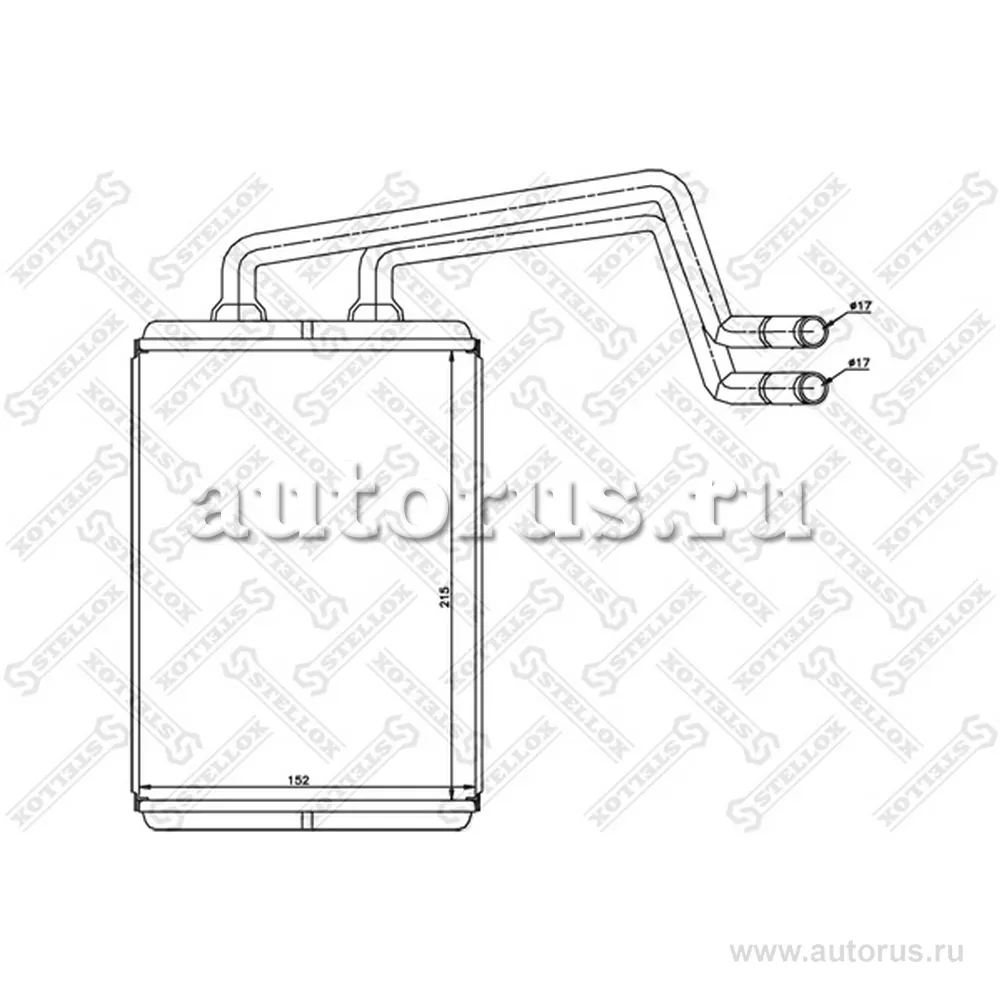 Радиатор печки Hyundai Elantra 1.6-2.0 00> STELLOX 82-05017-SX