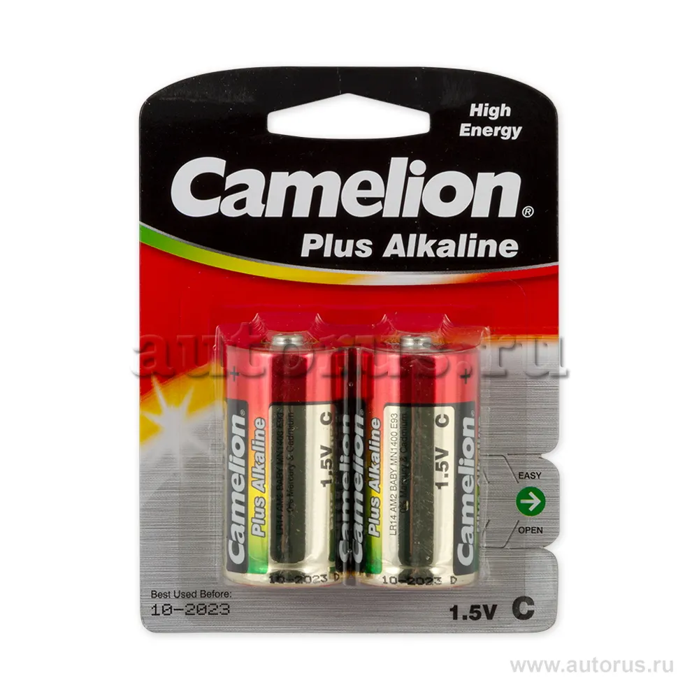 Батарейка алкалиновая Camelion Plus Alkaline C 1,5V (2 шт) LR14-BP2