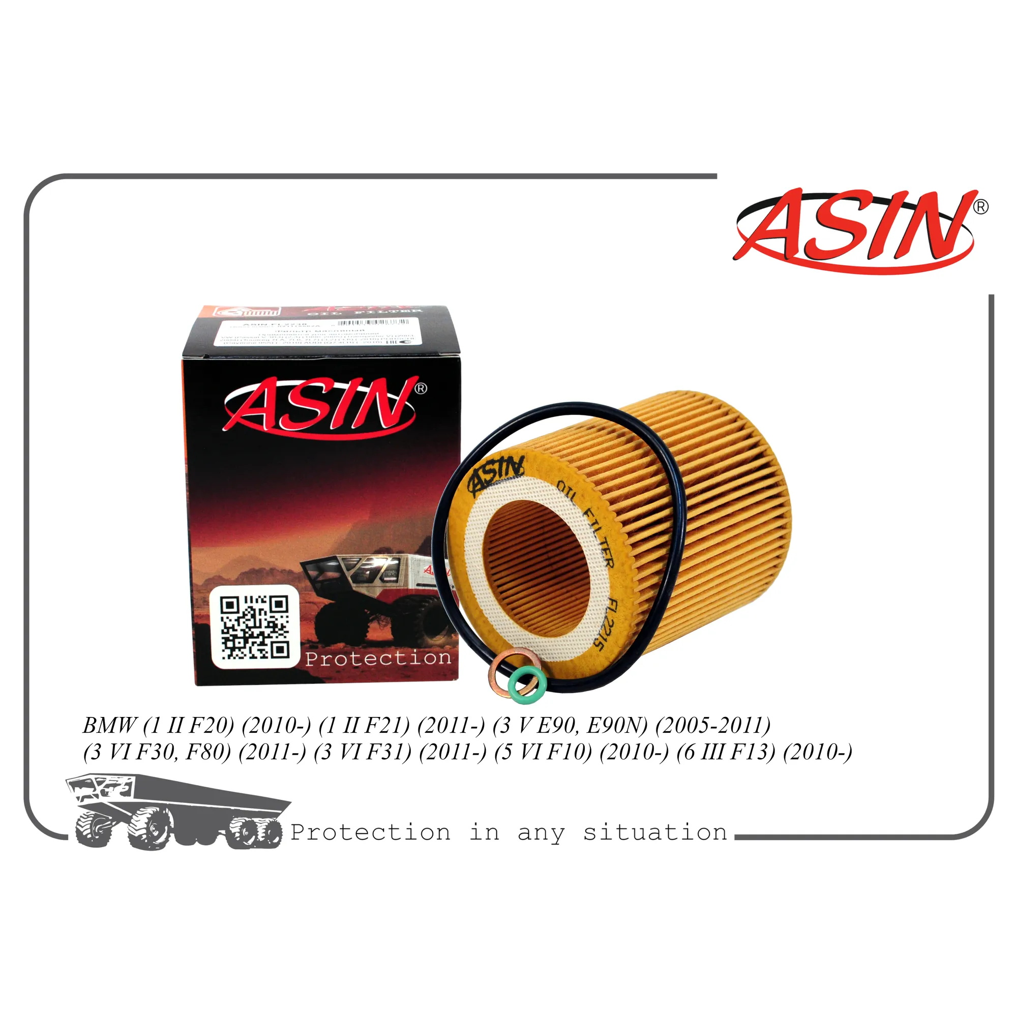 Фильтр масляный 11 42 7 566 327/ASIN.FL2215 ASIN ASIN ASINFL2215