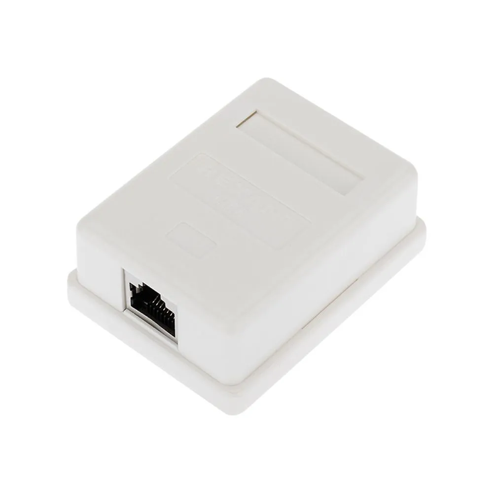 Розетка компьютерная внешняя, 1-порт RJ-45 (8P8C), FTP экранированная, категория 6, REXANT 03-0142