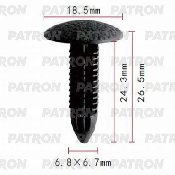 Клипса пластмассовая Chevrolet, Daewoo, GM, Isuzu применяемость: внутре PATRON P370761