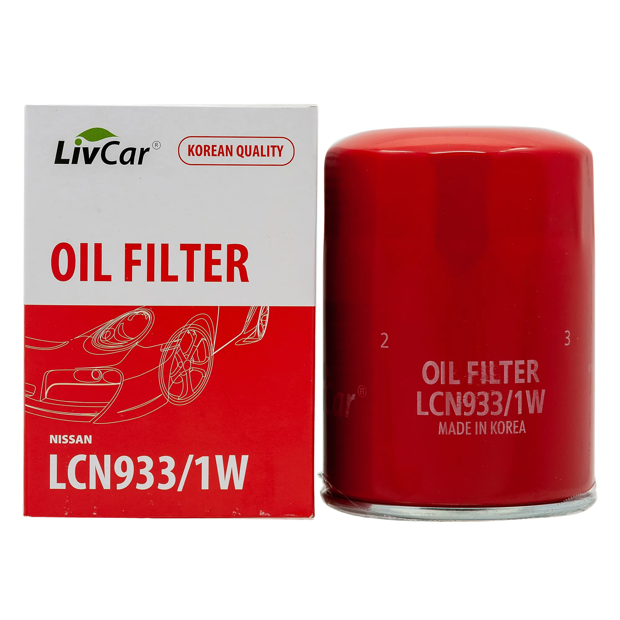 Фильтр масляный LivCar (VIC C-222) NISSAN LIVCAR LCN933/1W
