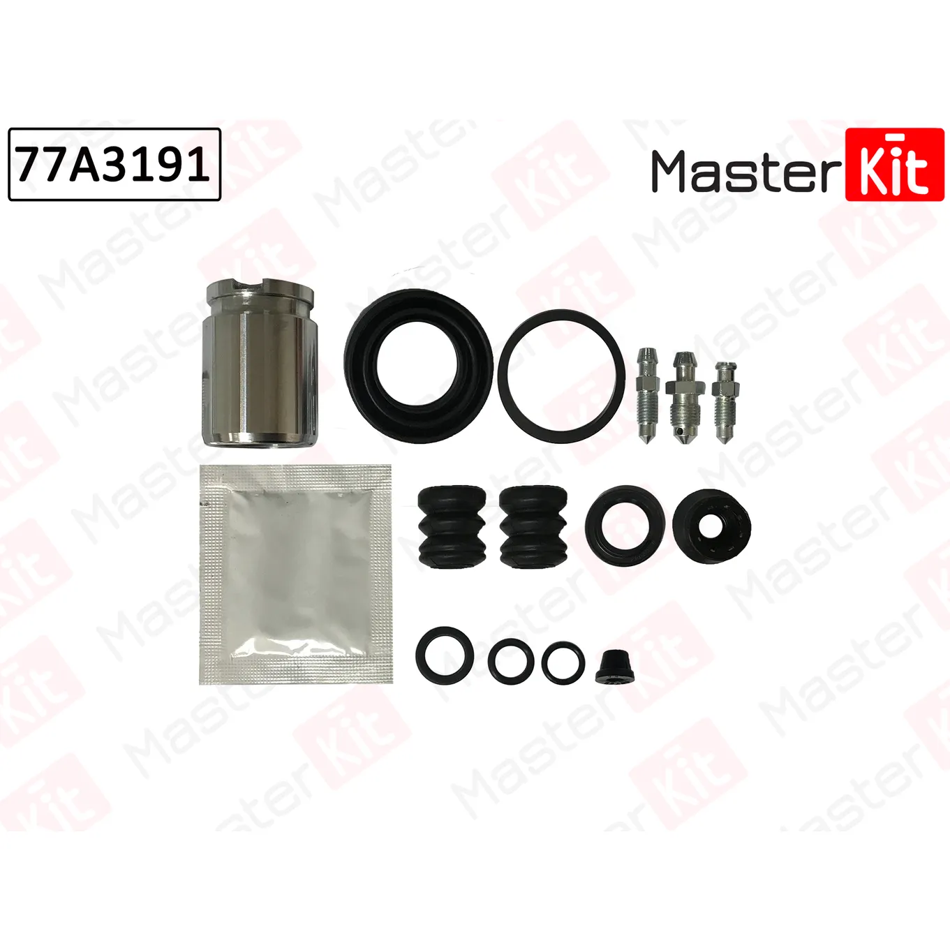 Ремкомплект тормозного суппорта+поршень с механизмом Ford FIESTA VI (CB1, CCN) 2008 - MASTERKIT 77A3191