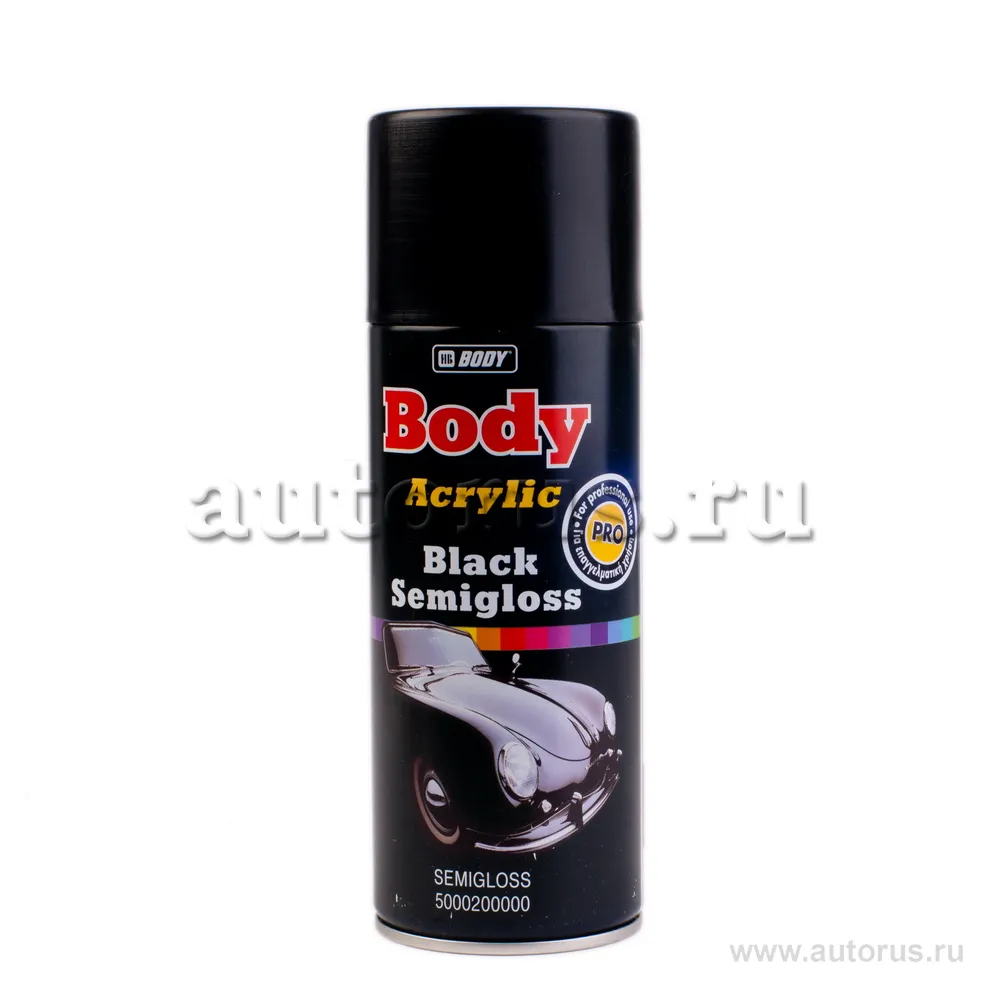Краска черная матовая BODY, 0.4кг BODY 5000200000