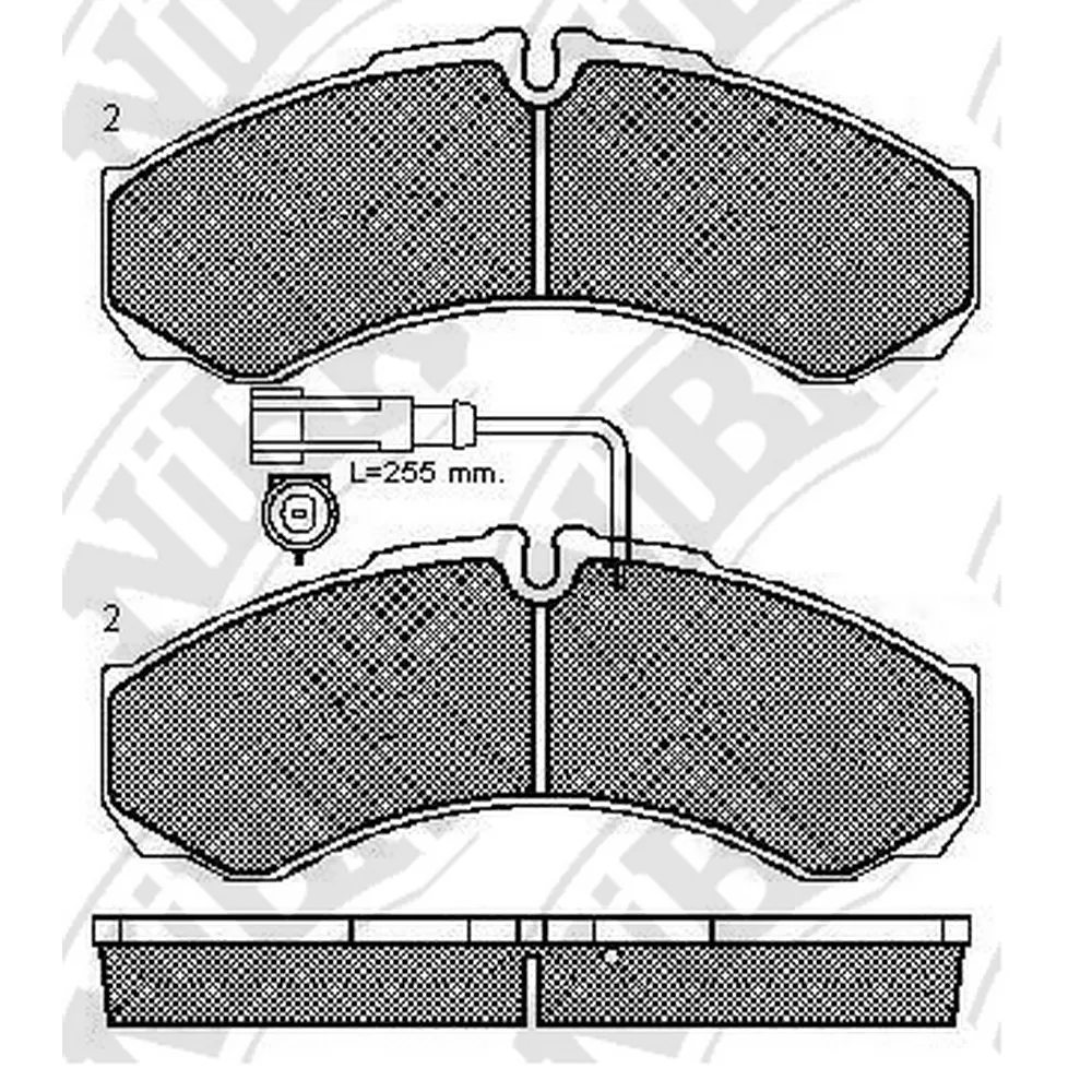 Колодки тормозные задние NIBK PN0073W