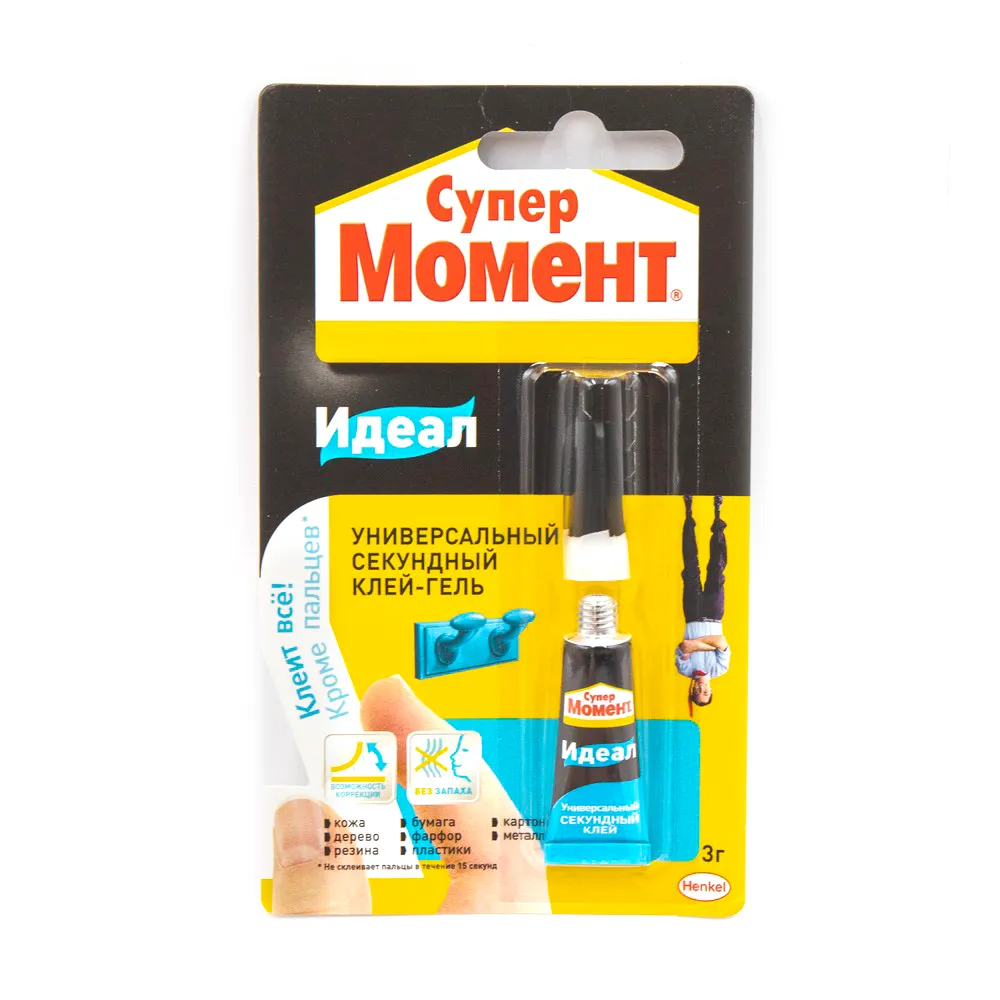 Клей Супер Момент клей гель Идеал 3 гр HENKEL 25369