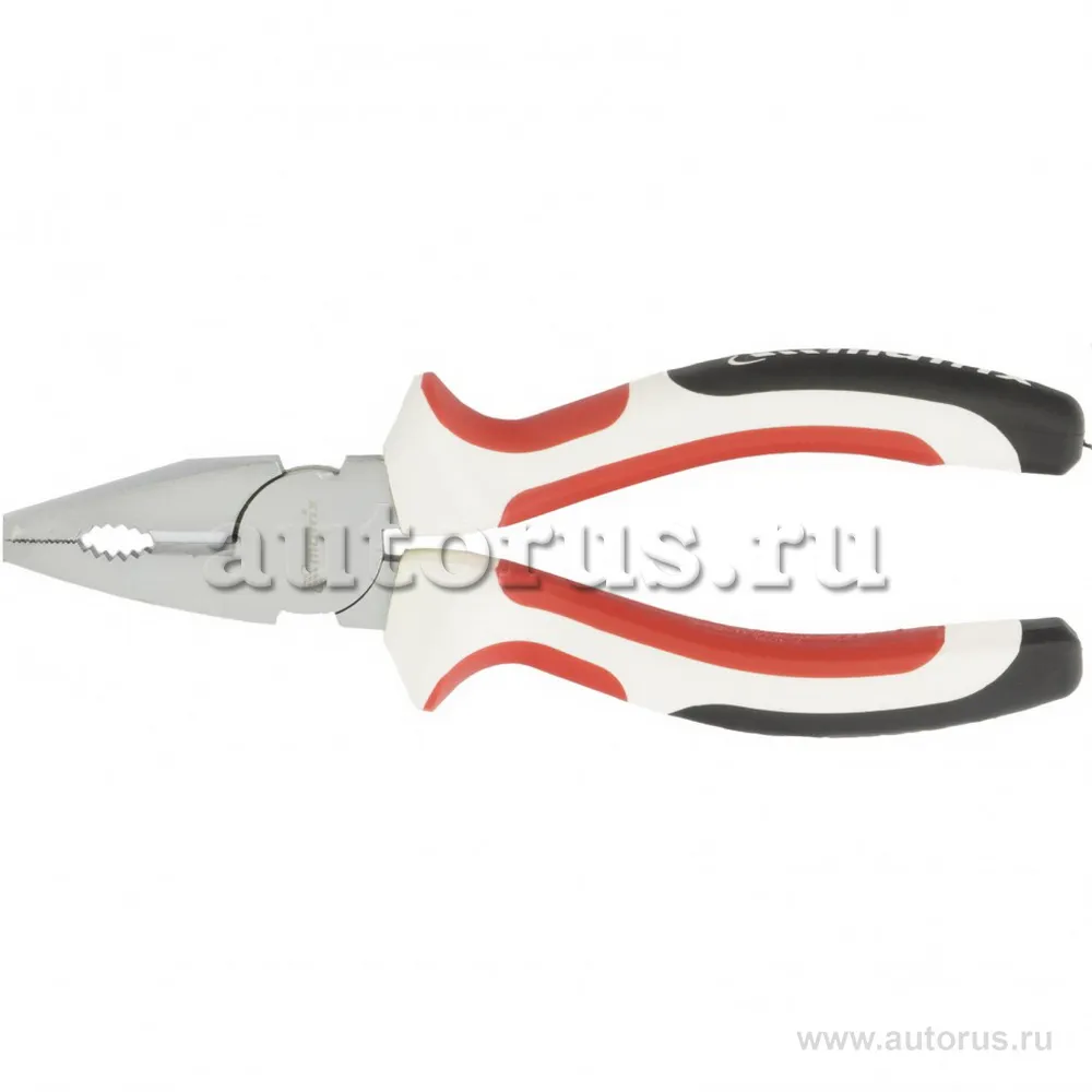 Плоскогубцы WHite Nickel, 160 мм, никелированные, трехкомпонентные рукоятки MATRIX 17073