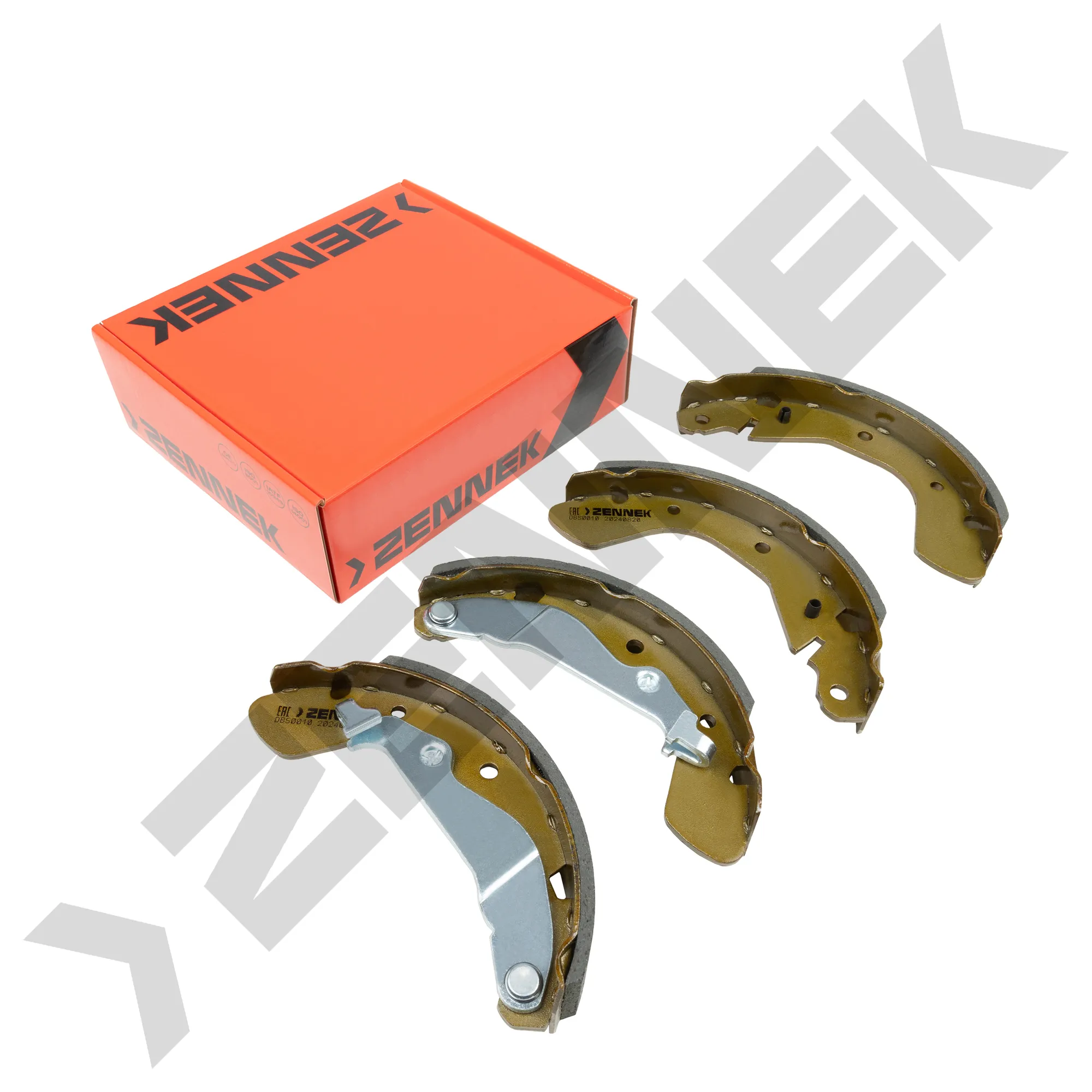 Колодки тормозные барабанные CHEVROLET AVEO 05-, LOVA 06-11 ZENNEK DBS0010