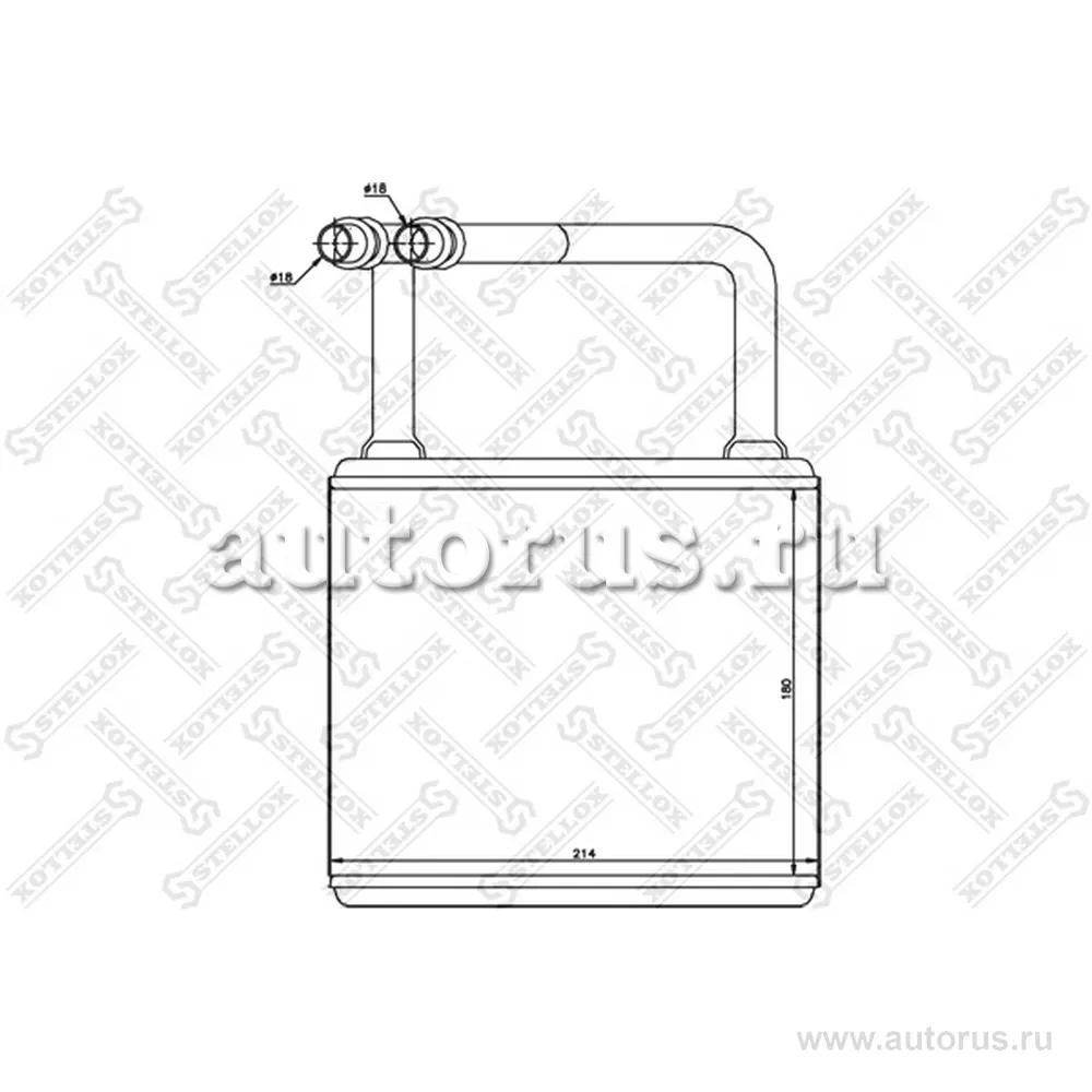 Радиатор печки MB W211/C219 02> STELLOX 10-35145-SX