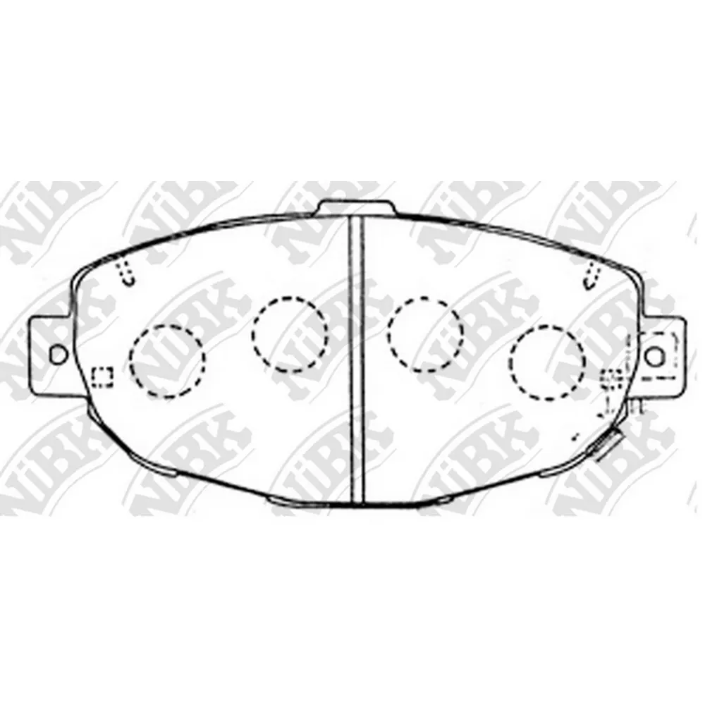 Колодки тормозные передние NIBK PN1231