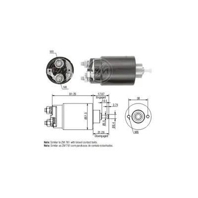 Реле втягивающее FORD ESCORT ERA ZM1761