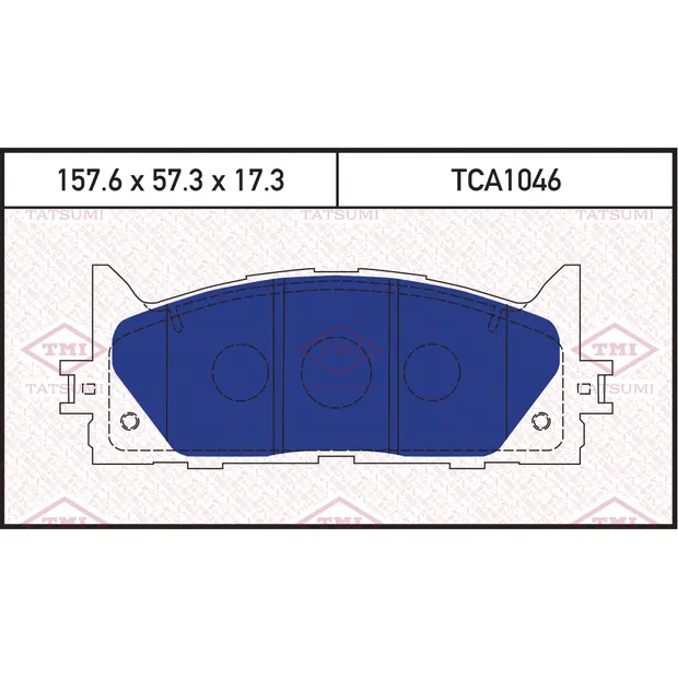 Колодки тормозные дисковые передние TOYOTA Camry 07-> TATSUMI TCA1046