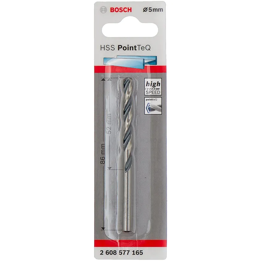 Сверло 1 HSS PointTeQ 5 мм BOSCH 2608577165