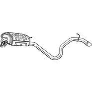 Глушитель задний HYUN I30 07- BOSAL 280147