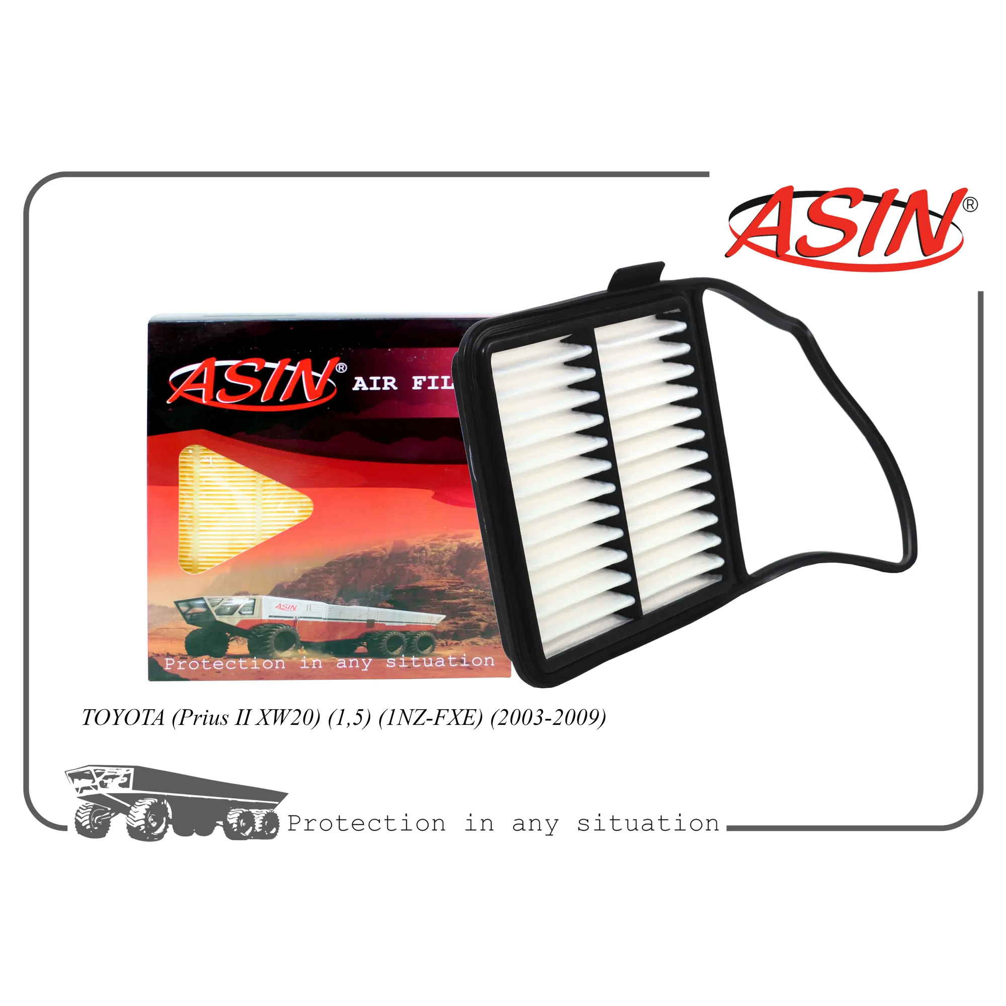 Фильтр воздушный 17801-21040/ASIN.FA2486 ASIN