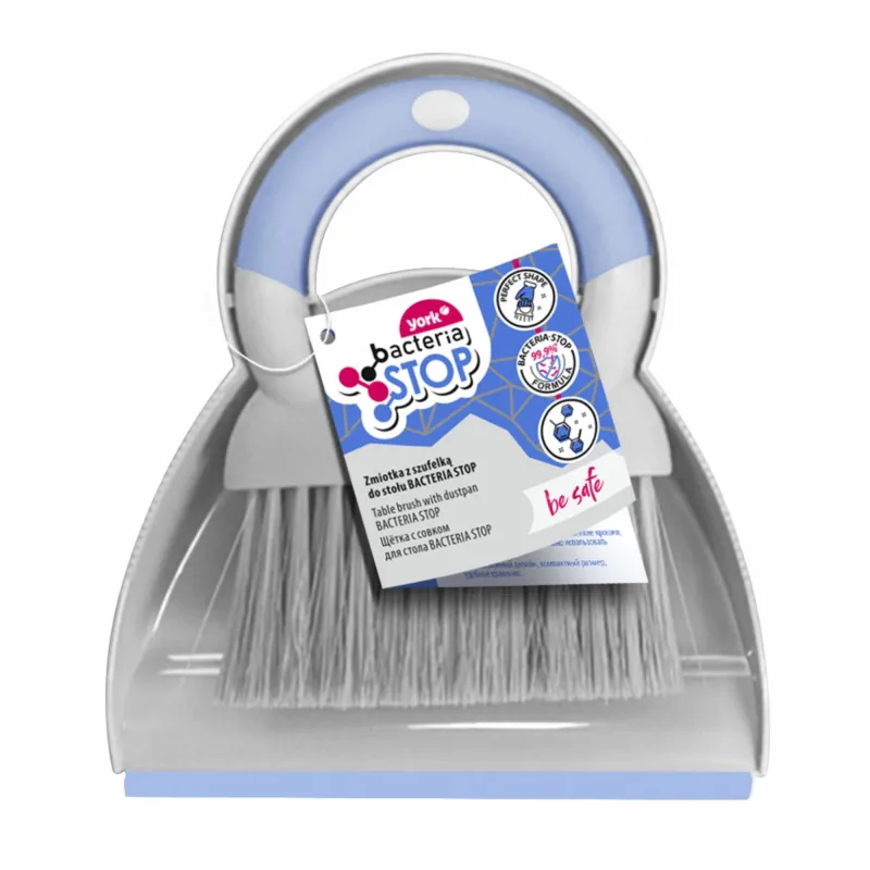 Комплект для уборки щетка+совок для стола YORK бактерия стоп 1668089