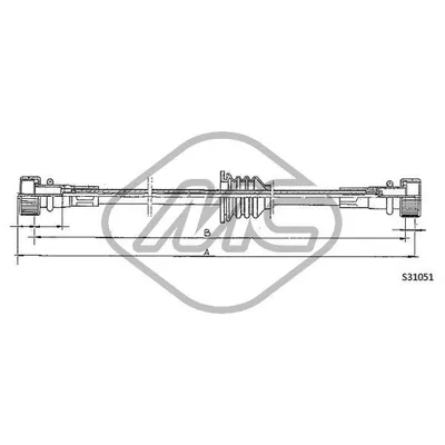 Трос спидометра 1300 MM.??280 Metalcaucho 83664