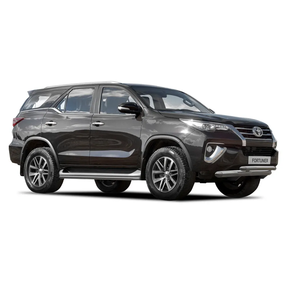 Защита штатных порогов d42 Rival для Toyota Fortuner II 2017-н.в., нерж. сталь, 2 шт., R.5720.005