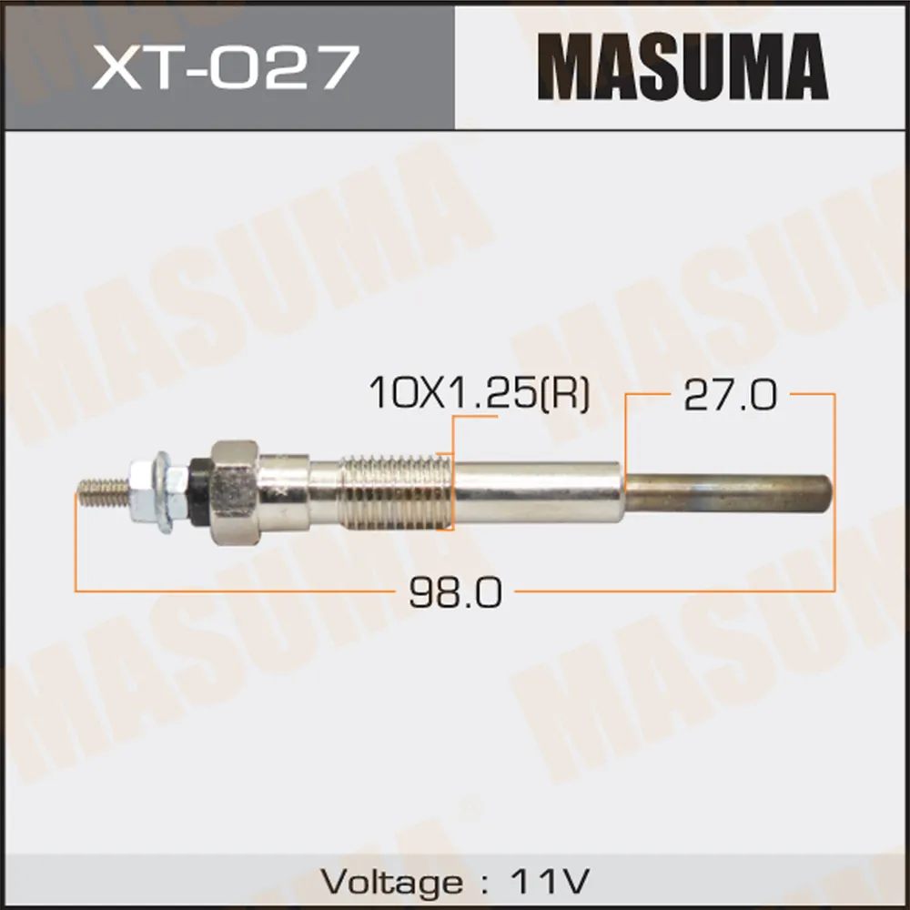 Свеча накаливания TOYOTA LAND CRUISER MASUMA XT-027