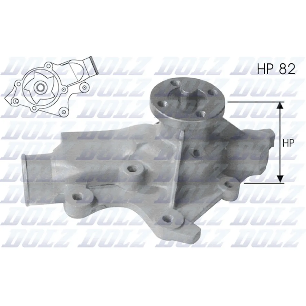 Помпа, водяной насос JEEP Cherokee/Grand Cherokee/Wrangler all 2.5/4.0L DOLZ J-201