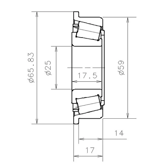 Подшипник МКПП RENAULT Clio III/Logan/Megane II для JA5/JC5/JC7/J SNR EC.40987.H206